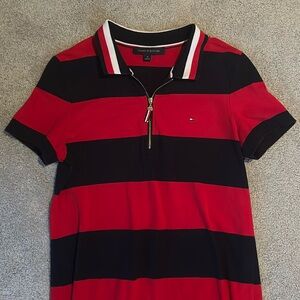 Tommy Hilfiger Red & Blue Maxie Polo Style Dress M